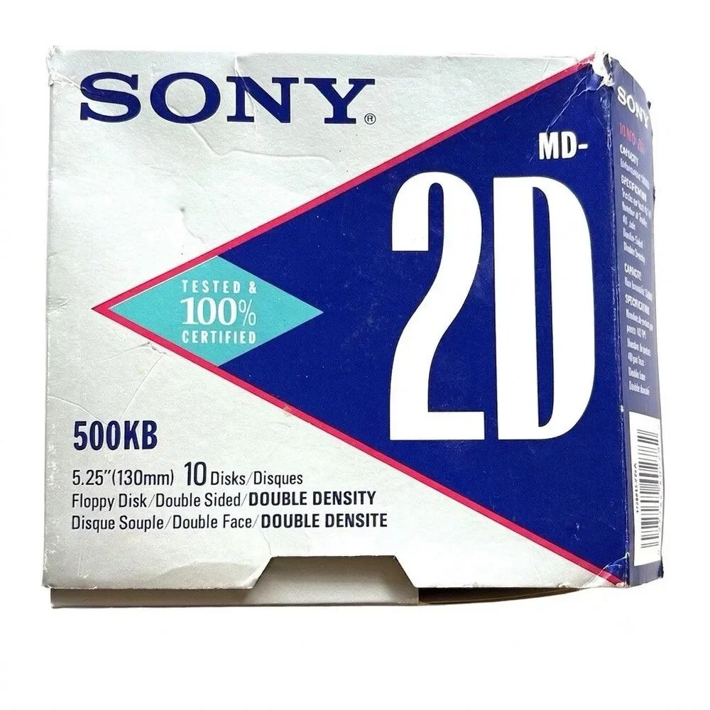 3m And Sony Vintage floppy discs Double sided Double Density